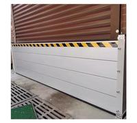 Flood Protection Barriers for Garage, 1m 1.5m 2m 2.2m 3m 3.5m 4m 4.5m Custom Aluminum Threshold Anti-Flood Wall, Driveway/Doorway Temporary Dams, Removable & Reusable (Color : H 0