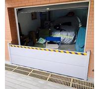 Flood Protection Barriers for Garage Multipurpose Aluminum Threshold Anti Flood Wall Driveway Doorway Temporary Dams Removable Reusable Flood Protection Barriers