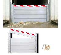 Flood Protection For Doors L 85cm x H 100cm Aluminum Flood Protection Barrier, Flood Control Measures To Prevent Floods, Mobile And Detachable Flood Control Fence, With Rubber Sealing Ring