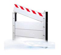 Flooding Prevention Temporary Dams 151-160cm Flood Barrier Water Retaining Plate Suitable for Garage, Basement, Front Door, Driveway(Outside,159 * 20cm)
