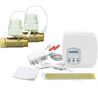 FloodStop Washing Machine Leak Detector Kit with Automatic Water Shut-Off and Visual/Audible Alarms, 3/4 Straight, Hot & Cold Valves
