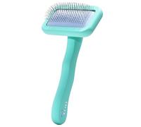 Floof by Brodie Dog Grooming Slicker Wire Brush: Designed for Long Haired Dog Breeds - Dematting and Deshedding, Comfortable and Easy to Use, Ergonomic Handle - Small (Teal, Small)