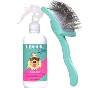 Floof Style Duo - Floof Juice and Brodie Brush - Dog Slicker Brush and Conditioner and Detangling Set Gift Set for All Coat Types Ideal for Long Haired Dogs