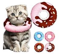 FlooFelove Cat Cone Collar Soft Neck: 5-9" - Cute Inflatable Cat Collar Adjustable Cone for Cats After Surgery Suitable 4.5lbs