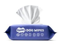 Floofs Bamboo Dog Wipes | Antibacterial Pet Care for Face, Ears, Bum & Wrinkles | Hypoallergenic Quick and Easy Cleaning | Fragrance-Free Grooming for Dogs & Cats | 100 Count, 15×20cm, 50gsm