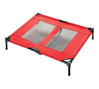 Floofy Friends Elevated Dog Bed for Travel, Red, Medium