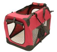 Floofy Friends Mool Pet Carrier, 60 x 41 x 42 cm, Red/Black