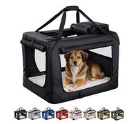 Floofy Friends Soft-Sided Dog Travel Crate - Foldable, Breathable Pet Carrier for Small Dogs & Cats, Ideal for Car Travel & Home Use