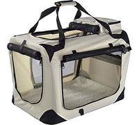 Floofy Friends Soft-Sided Dog Travel Crate - Foldable, Breathable Pet Carrier for Small Dogs & Cats, Ideal for Car Travel & Home Use