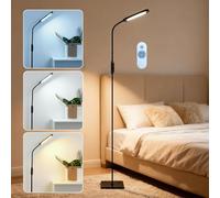 FLOOH LED Floor Lamp for Living Room Lash Light for Eyelash Extensions Lash Lamp Stepless Adjustable 3000k-6000k Colors & Brightness Standing (Remote Control)