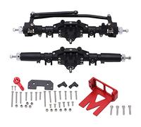 Floolinct Aluminium Alloy RC Front and Rear Axle Drive Arm Upgrade for Axial SCX10 II 90046 90047 (Black)
