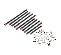Floolinct Aluminium Alloy Wheelbase Link Rod for RGT 136100 110 RC Car Crawler - Lightweight Upgrade Accessory Compatible with Horizonte ECXRGTFTX (Black ECX224000BL)
