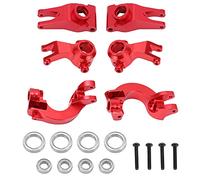 Floolinct Aluminium Steering Knuckle Hub for Senton 110 - Lightweight Durable RC Metal Rear Axle Cup with C Bone & Bearings (Red)