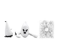 Floolinct Angry Ghost Plush Window Crash Decoration - Broken Window Halloween Ghost with Suction Cups for Indoor Outdoor Use
