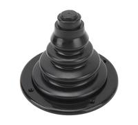 Floolinct Rigging Cable Boot for Boat Transom - 105mm Silicone & Plastic Steering Wire Protector for Marine Yacht RV Motor Well (Black)