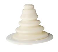 Floolinct Rigging Cable Boot for Boat Transom - 105mm Silicone & Plastic Steering Wire Protector for Marine Yacht RV Motor Well (White)