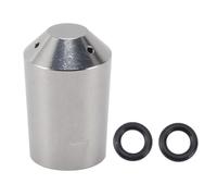 Floolinct Stainless Steel Steam Wand Tip for Rancilio Coffee Machines - Durable Milk Foam Nozzle Replacement with Gaskets (3 Cup)