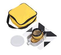 Floolinct Surveying Prism 64mm Effective Diameter Prism Offset 64 Light Total Station Single Prism Surveying Prism Single Tilt Prism Total Station Prism K9 Glass