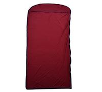 Floolinct Ultralight Sleeping Bag Liner - Silky Elastic Polyester Sack for Camping, Hiking and Travel (Wine Red)