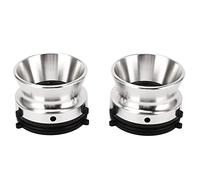 Floolinct Universal Nab Hub Adapter Pair - Lockable Silver Aluminium Alloy & ABS Opener for Studer Teac