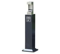 Floor Ash Column Standing Ashtray Outdoor Floor-To-Ceiling Trash Can Cigarette Butt Collector Soot Column For Patio Backyard Hotel,A