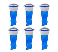 Floor Backflow Device 6pcs Waste Drainer - Odour Proof Floor Drain for Pipes and Pipes in Toilet, Bathroom, Kitchen (Blue)