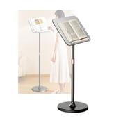 Floor Book Stand, 930-1400mm Height Adjustable, Reading Stand Panel Size 390x265mm, for Sheet Music Recipes Textbooks(Black)