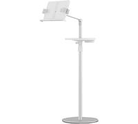 Floor Book Stand - Adjustable Height & Angle, Heavy-Duty Metal Reading Holder for Bed, Cookbook, Magazine or Tablet