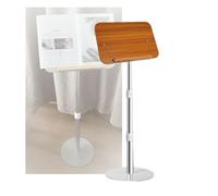 Floor Book Stand, Load Capacity 25 Kg,Panel Angle and Height Adjustable,for Recipes Textbooks Sheet Music(Wood color,Adjustable 70-142cm)