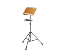 Floor Book Stand, Rolling Lectern Height Adjustable 82-145cm, Panel Size 39x29.5cm for Sheet Music Recipes Textbooks(With tray)