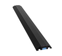 Floor Cable Cover 1 Channel, Speed Bumps for Road Anti-slip Texture, Car Ramps Snap-on Design, Cord Cover for Indoor Outdoor Home Office Warehouse(99x13x2cm/39x5x0.8in)