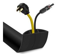 Floor Cable Cover 1 Meter Cable Covers for Wires Floor Protect Wires & Prevent Trip Hazards, Easy to Cut for Home, Office, School, Concerts, Cavity 15mm (W) x 8mm (H)