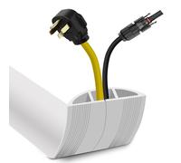 Floor Cable Cover 1 Meter Cable Covers for Wires Floor Protect Wires & Prevent Trip Hazards, Easy to Cut for Home, Office, School, Concerts, Cavity 15mm (W) x 8mm (H)