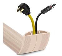 Floor Cable Cover 1 Meter Cable Covers for Wires Floor Protect Wires & Prevent Trip Hazards, Easy to Cut for Home, Office, School, Concerts, Cavity 15mm (W) x 8mm (H)