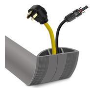 Floor Cable Cover 1 Meter Cable Covers for Wires Floor Protect Wires & Prevent Trip Hazards, Easy to Cut for Home, Office, School, Concerts, Cavity 15mm (W) x 8mm (H)