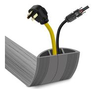 Floor Cable Cover 1 Meter Cable Covers for Wires Floor Protect Wires & Prevent Trip Hazards, Easy to Cut for Home, Office, School, Concerts, Cavity 15mm (W) x 8mm (H)