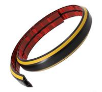 Floor Cable Cover 1M Yellow Black Rubber Trunking for Wire Protection - Non-Slip Cord Protector to Prevent Trips in Office Gym Home D40(D40)