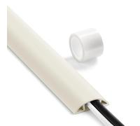 Floor Cable Cover 3ft Beige, LZEOY Cord Covers for Wires on Floor, Cord Hider Floor Cable Management, Extension Cord Floor Cover Low Profile, Floor Cord Cover for Office/Carpet/Floor