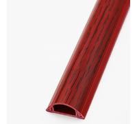 floor cable cover, Extension Cable Concealer System, PVC Wood-Effect Cables Management to Hide Wires(Style 4,2 Cable)