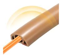 Floor Cable Cover, Flame-Retardant PVC Flexible Cable Protector Floor, Self-adhesive Cord Safety Guard for Household Management, Home Office or Outdoor Settings