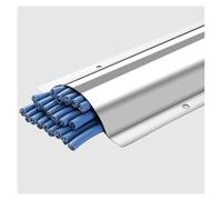 Floor Cable Cover, Floor Cable Protector, Office Electric Cables Protector Cable Management/Wires Trunking Under Desk Cords Hider Strip/Concealer(18 Pcs,Inner Width 38MM (1 1/2IN))