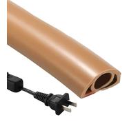 Floor Cable Cover,Floor Electrical Cable Cover,Fire Retardant Cable Cover,Self Adhesive Cable Management Home Office or Home Office