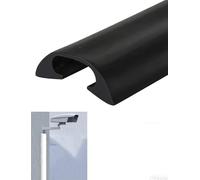 Floor Cable Cover for Wires Floor Protect Wires & Prevent Trip Hazards, Easy to Cut for Home, Office, School, Concerts(Black-w2.5cm,1meter)