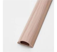 Floor Cable Cover,Protector,Semi-Circle,Self Adhesive,Wood Grain Color,Office,Home,1m Length,