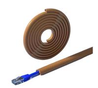 Floor Cable Cover,PVC Hider,Brown Self Adhesive Wires Protector 1m 2m 3m 4m 5m 20m 30m,Size 1M,