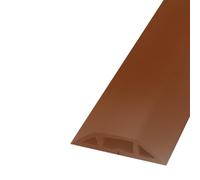 Floor Cable Cover,Self-adhesive Cable Concealer,Small Corner Cable Tray,Prevents Tripping Over Cables,39 Feet/piece,Multiple Specifications, Customizable(Brown,4x1cm/1.57x0.4in)