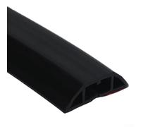Floor Cable Management with Soft PVC Cover 1m, for Organizing Cables in Various Environments (black)