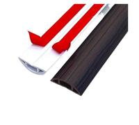 Floor Cable Protector 1PC 1m/39.37in Pvc Floor Cord Cover Self-adhesive Power Cable Protector Extension Electric Wire Duct Slot Sleeves Hider Co(Color 2)