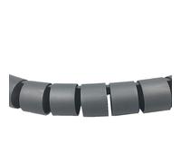 Floor Cable Protector Wire Cover 1/3/5/10 Meter 8/12/16/22/28/32/42mm Line Flexible Spiral Cable Organizer Storage Pipe Cord Protector Management PE Tube(Grey,15MM_3 METERS)