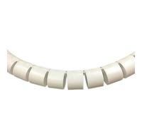 Floor Cable Protector Wire Cover 1/3/5/10 Meter 8/12/16/22/28/32/42mm Line Flexible Spiral Cable Organizer Storage Pipe Cord Protector Management PE Tube(White,8MM_1 METER)
